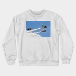 3 Boeing PT 17 Stearman with Smoke Crewneck Sweatshirt